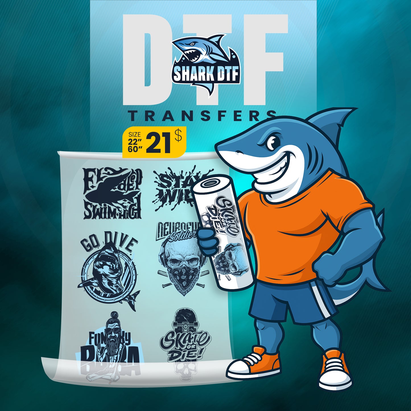 Build DTF Transfers Gang Sheet